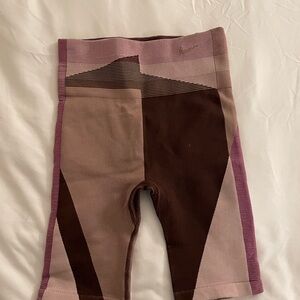 Nike Kids Geometric Pink and Brown Shorts